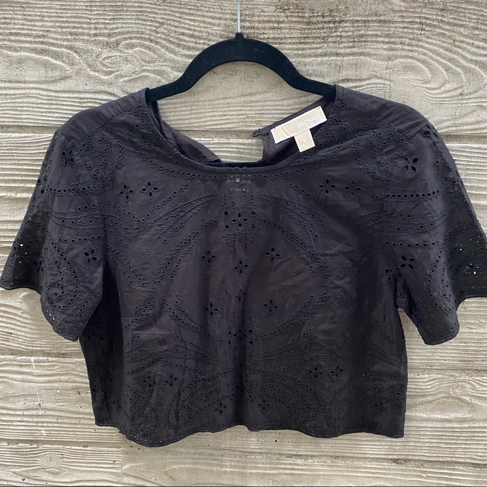 Michael Kors black crop top M